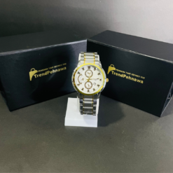 Tissot Men's Stainless Steel Chronograph Watch – Swiss Precision & Style